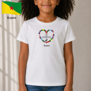 T-shirt enfant Coeur Lanmou Péyi Guyane