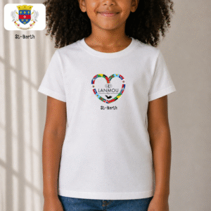 T-shirt enfant Coeur Lanmou Péyi St Barth