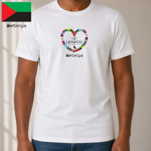 T-shirt homme Coeur Lanmou Péyi Martinique