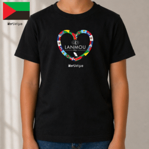 T-shirt enfant Coeur Lanmou Péyi Martinique