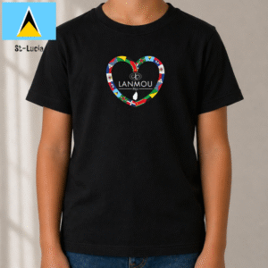 T-shirt enfant Coeur Lanmou Péyi St Lucia