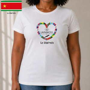 T-shirt femme Coeur Lanmou Péyi La Désirade