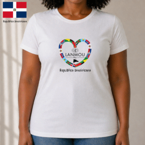 T-shirt femme Lanmou Péyi Rep. Dom.