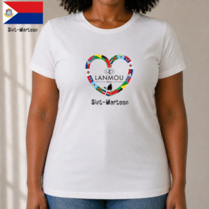 T-shirt femme Lanmou Péyi Sint Marteen