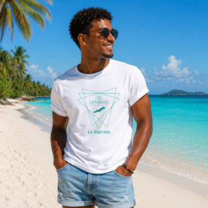 T-shirt homme Lanmou Péyi Koneksyon La Désirade